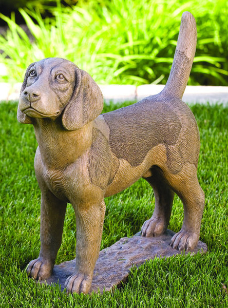 Beagle Dog Cement Garden Statue